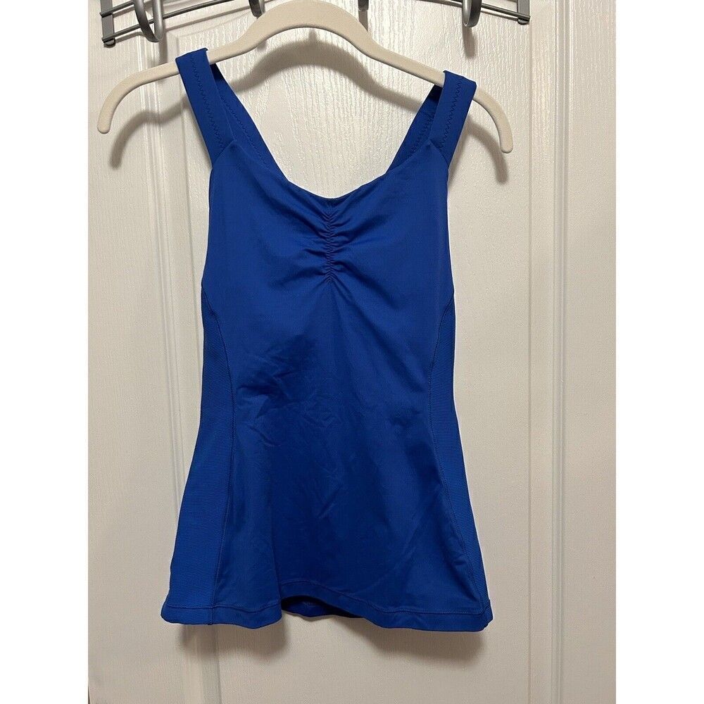 Lululemon Core Kicker Tank in Baroque Blue Women’s 4‎ Sleeveless Top Shelf Bra